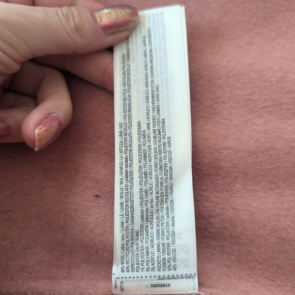 SOLD Pink wool coat - Mango - Picture 12 of 12